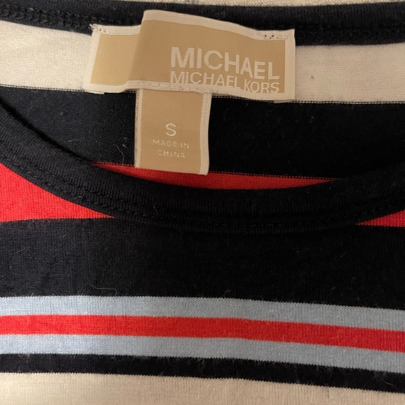 Striped  Michael Kors long sleeve shirt  size small - Picture 2 of 3